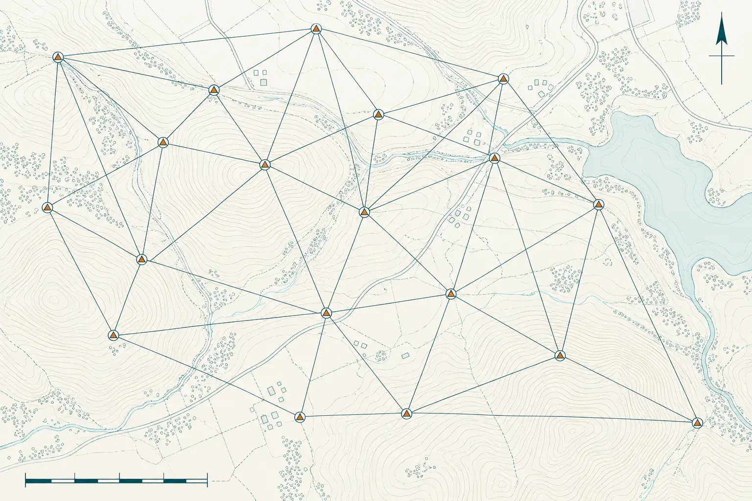 Illustration: Survey control and geodetic networks