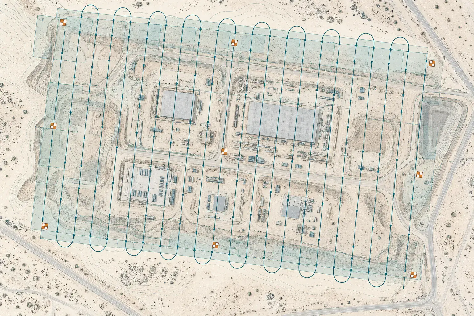 Illustration: UAV and drone surveying