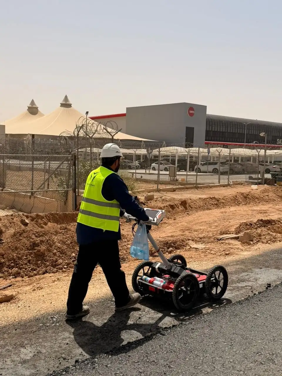 GPR underground utility detection in Riyadh